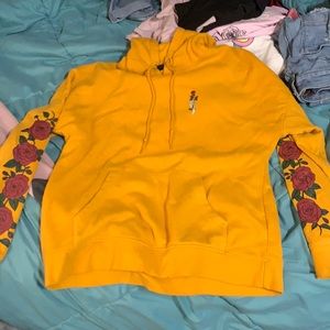 Yellow orange empyre hoodie from zumiez